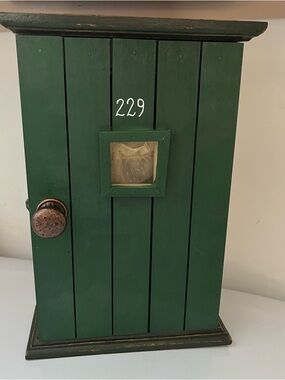 Rustic Wooden Key Holder Cabinet Chest Box Cottagecore Decor